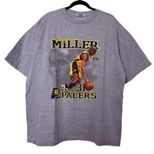 Vintage Reggie Miller Indiana Pacers NBA T-shirt 90s 2000s Basketball Size XL